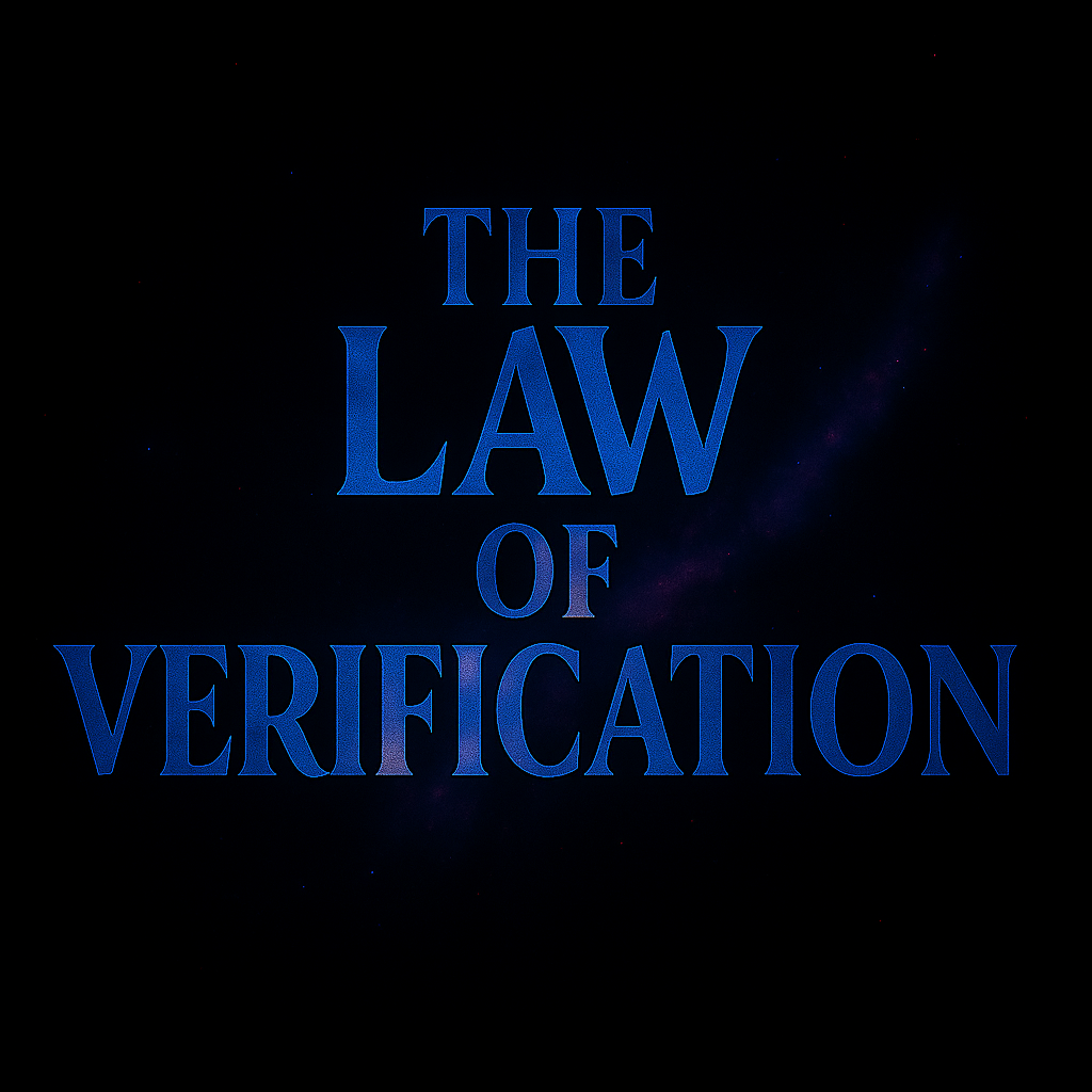 The Law of Verification